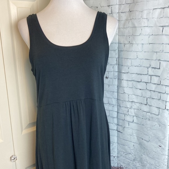 Columbia PFG Cotton Blend Maxi Dress XL Black Hike Camping Fishing Granola Girl - Picture 6 of 16